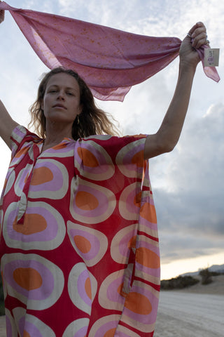 Seventies Robe Élégance | Luxury 100% Silk Dress image 5