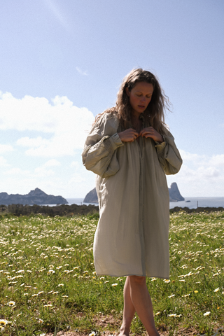 The Elpelut Silk Cotton Tunic  •  Delicate Hand Smocking image 5