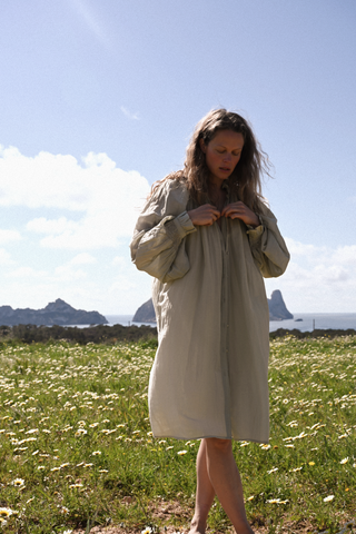 The Elpelut Silk Cotton Tunic  •  Delicate Hand Smocking image 5