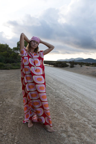 Seventies Robe Élégance | Luxury 100% Silk Dress image 6