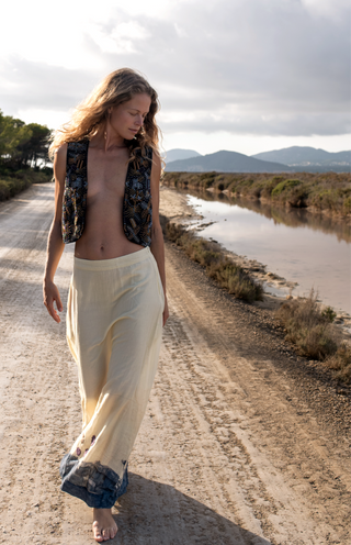 Silk Cotton Skirt • Signature Print • Sea View Mallorca image 0