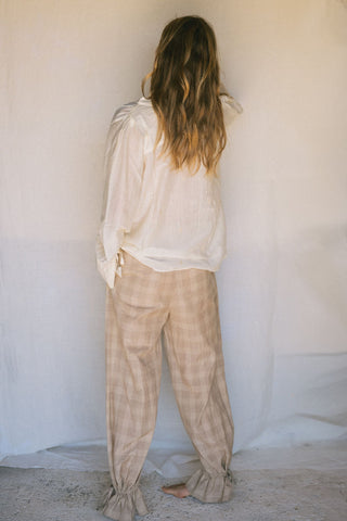 Check trousers  • Relaxed cuffed silhouette image 7