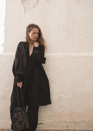 The Elpelut Silk Cotton Tunic  •  Delicate Hand Smocking image 3