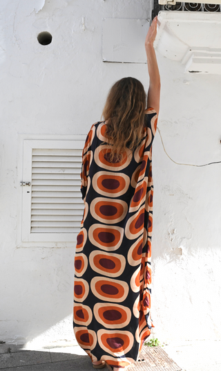 Seventies Robe Élégance | Luxury 100% Silk Dress image 7