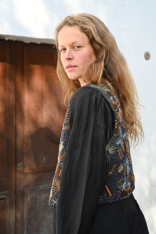 The Beaded Muse Top • Each bead individually stitched by hand image 11