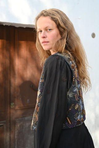 The Beaded Muse Top • Each bead individually stitched by hand image 11