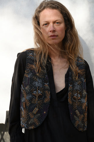 The Beaded Muse Top • Each bead individually stitched by hand image 2