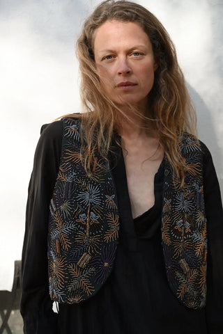 The Beaded Muse Top • Each bead individually stitched by hand image 2
