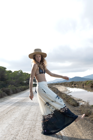Silk Cotton Skirt • Signature Print image 2