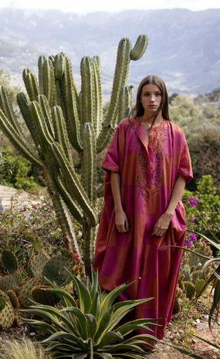 Checkmate Handwoven Ikat Dress • Sustainable Cotton image 0