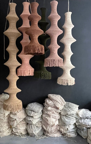 The Fisherman’s Lamp • Jute, Hazel, Sand Paper, Cream, Soft Mauve image 5