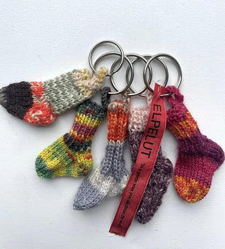 Knitted Sock Keychains – Handmade with Purpose image 3