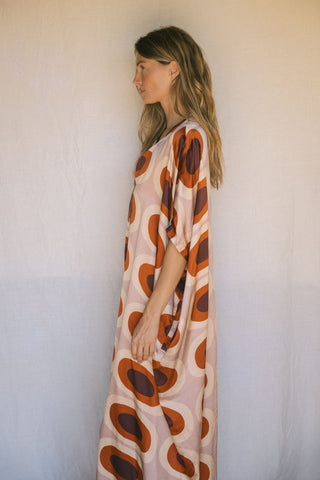 Seventies Robe Élégance | Luxury 100% Silk Dress image 11