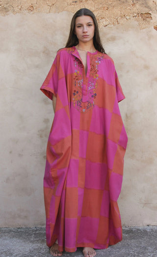 Checkmate Handwoven Ikat Dress • Sustainable Cotton image 2