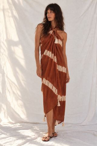 Draped Pareo Skirt