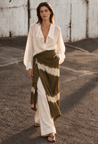 Draped Pareo Skirt