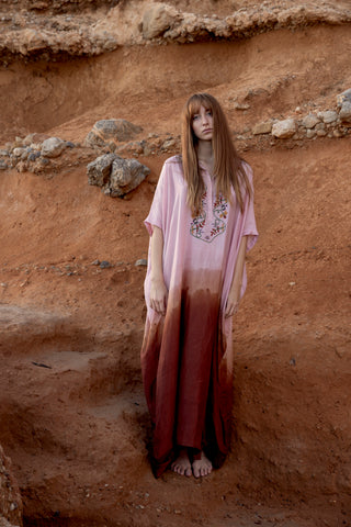 Silk Dip Dye Kaftan