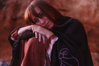 PONCHO • WOOL HANDLOOM  • With or Without Story Telling image 3