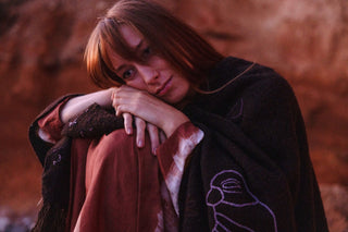 PONCHO • WOOL HANDLOOM  • With or Without Story Telling image 3