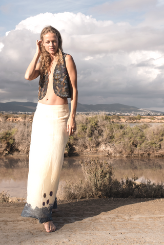 Silk Cotton Skirt • Signature Print • Sea View Mallorca image 2