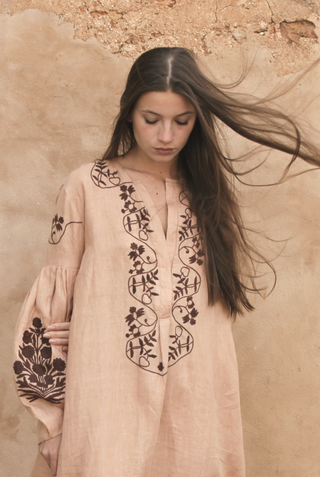 Handwoven linen dress • Once sold, this piece will not return image 3