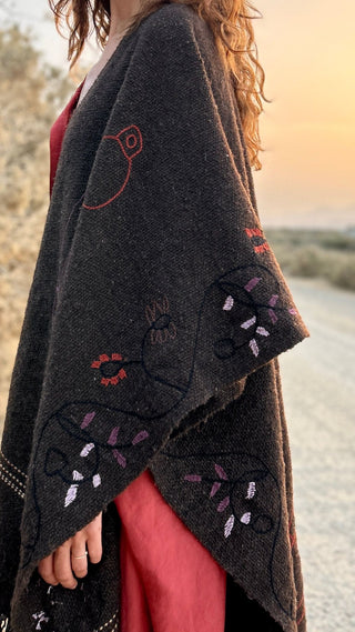 PONCHO • WOOL HANDLOOM  • With or Without Story Telling image 7