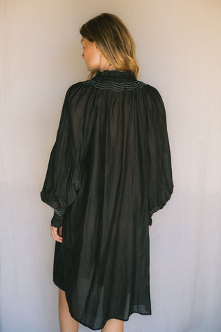 The Elpelut Silk Cotton Tunic  •  Delicate Hand Smocking image 12