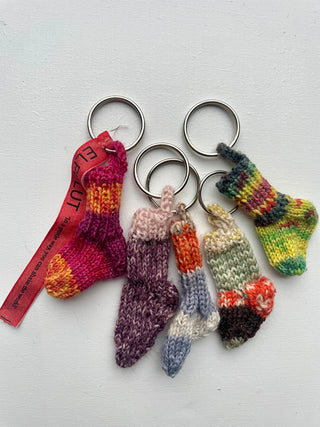 Knitted Sock Keychains – Handmade with Purpose image 7