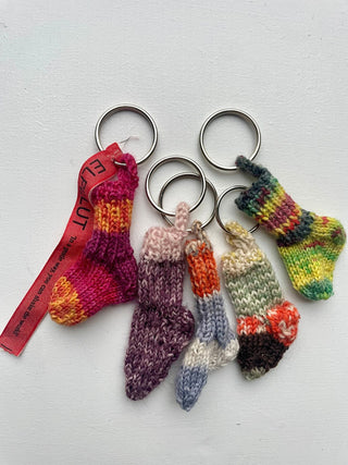 Knitted Sock Keychains – Handmade with Purpose image 7
