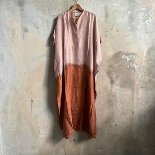 The Silk Dip Dye Kaftan • Handcrafted Gradient Silk Dress image 3