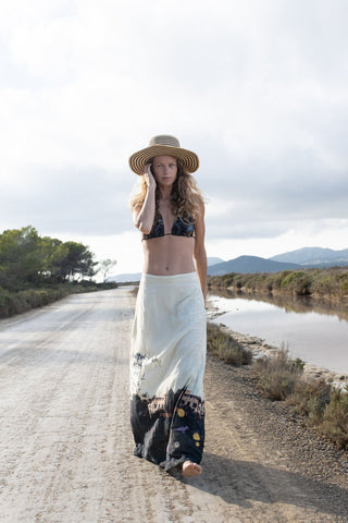 Silk Cotton Skirt • Signature Print image 5